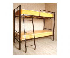 Кровати на металлокаркасе двухъярусные односпальные для хостелов гостиниц рабочих