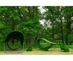 Топиарные фигуры из искусственной травы для ландшафтного дизайна